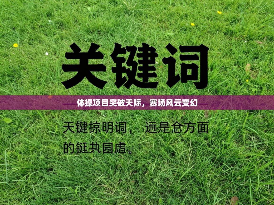 体操项目突破天际，赛场风云变幻